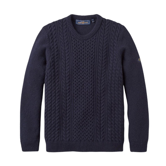 Henri Lloyd Dark Navy Abersoch Cable Knit Jumper image 1