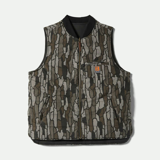 Brixton Builders Abraham Rev Vest Bark Camo image 1
