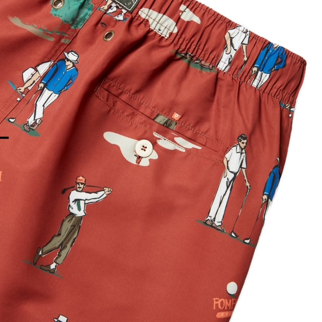Pompeii Golf Ruby Red Swim Trunks image 2