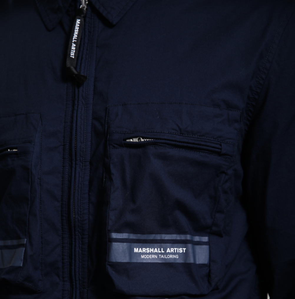 Marshall Artist Seafield Overshirt Navy image 2