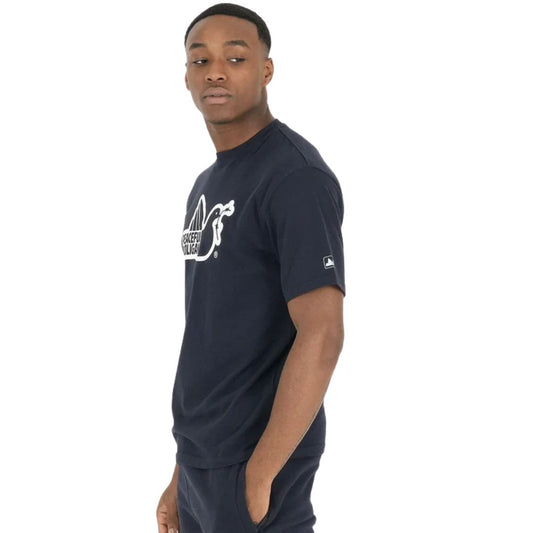 Peaceful Hooligan Navy Outline T-Shirt image 1