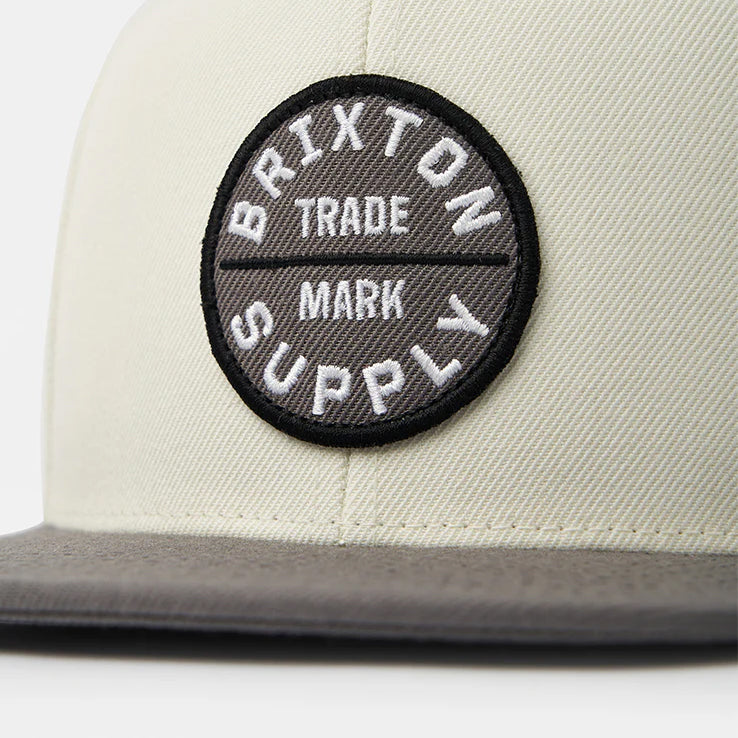 Brixton Charcoal/Off White Oath III Snapback image 2
