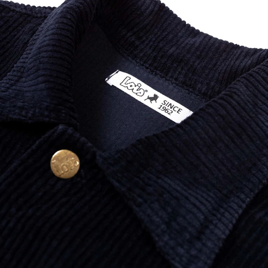 Lois Tejana Thin Corduroy Navy Jacket