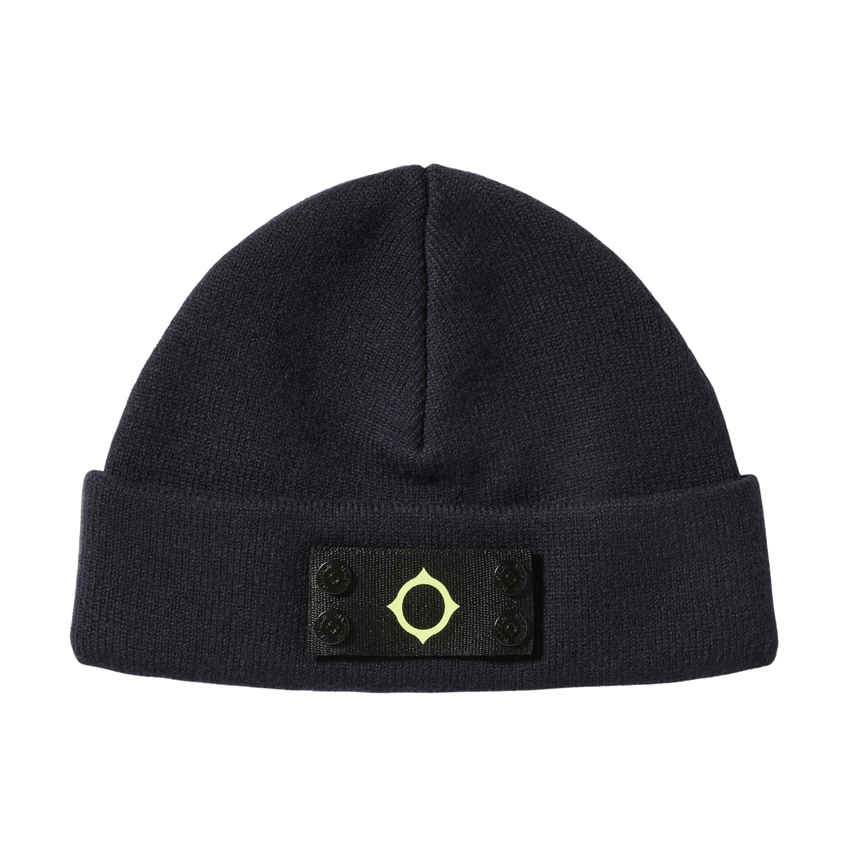 Ma.Strum Badge Dark Navy Beanie
