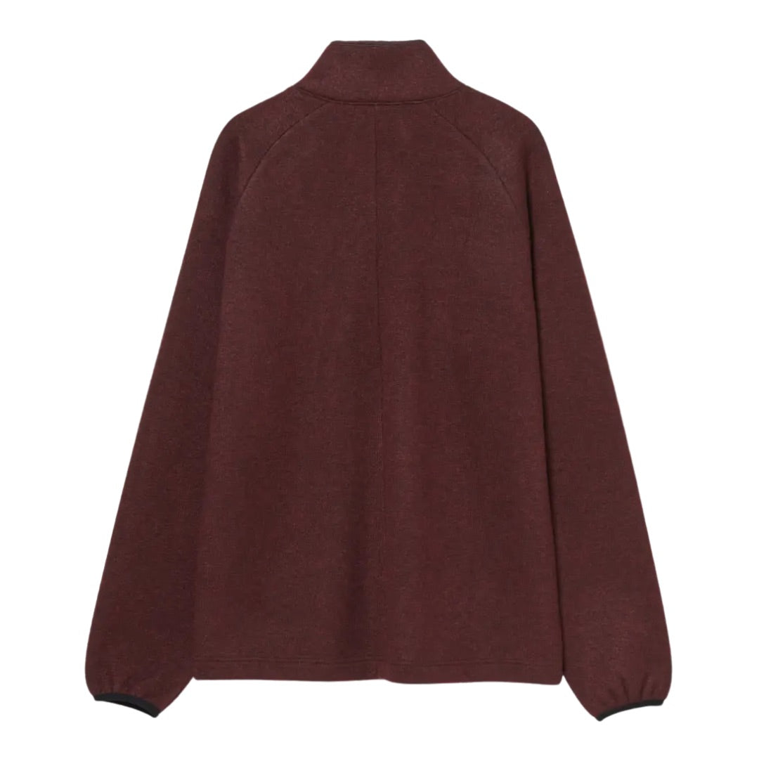Ma.Strum Prism Funnel Knit Wine Jumper