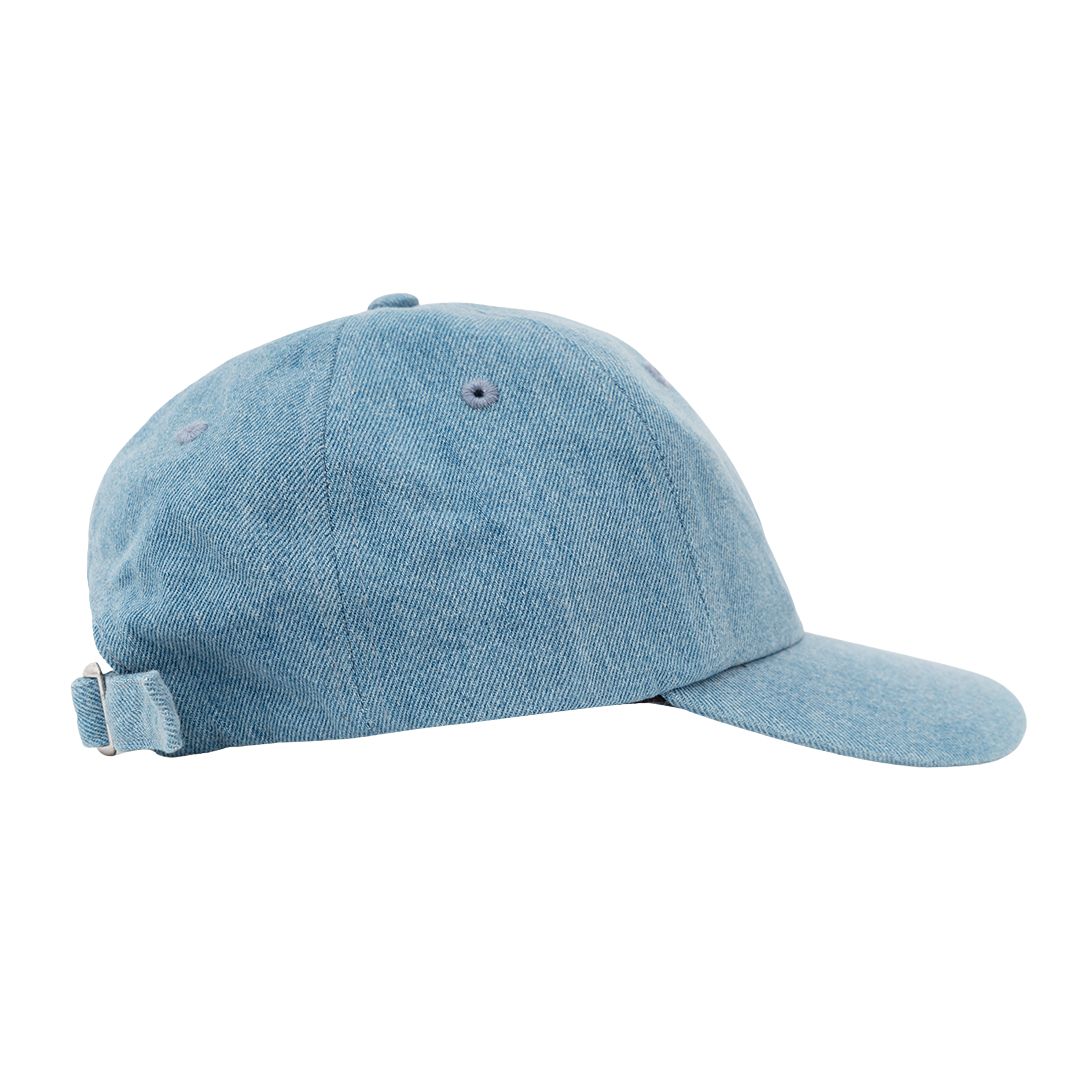 Parlez Boyd 6 Panel Low Profile Mid Indigo Wash Cap