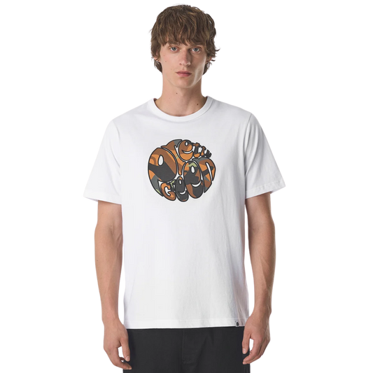 Pretty Green Rave Camo Logo White T-Shirt