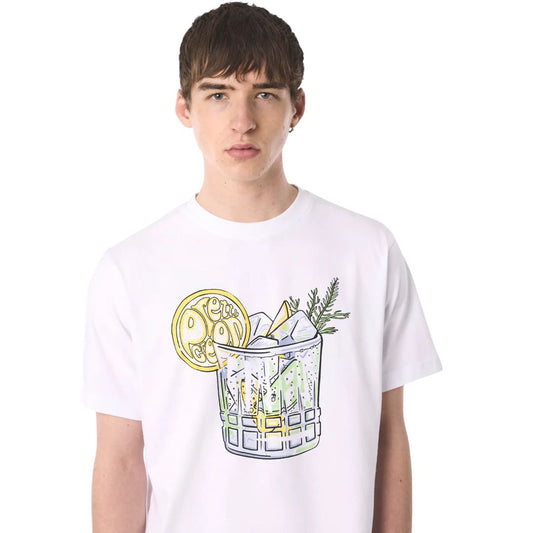 Pretty Green Gin and Tonic White T-Shirt