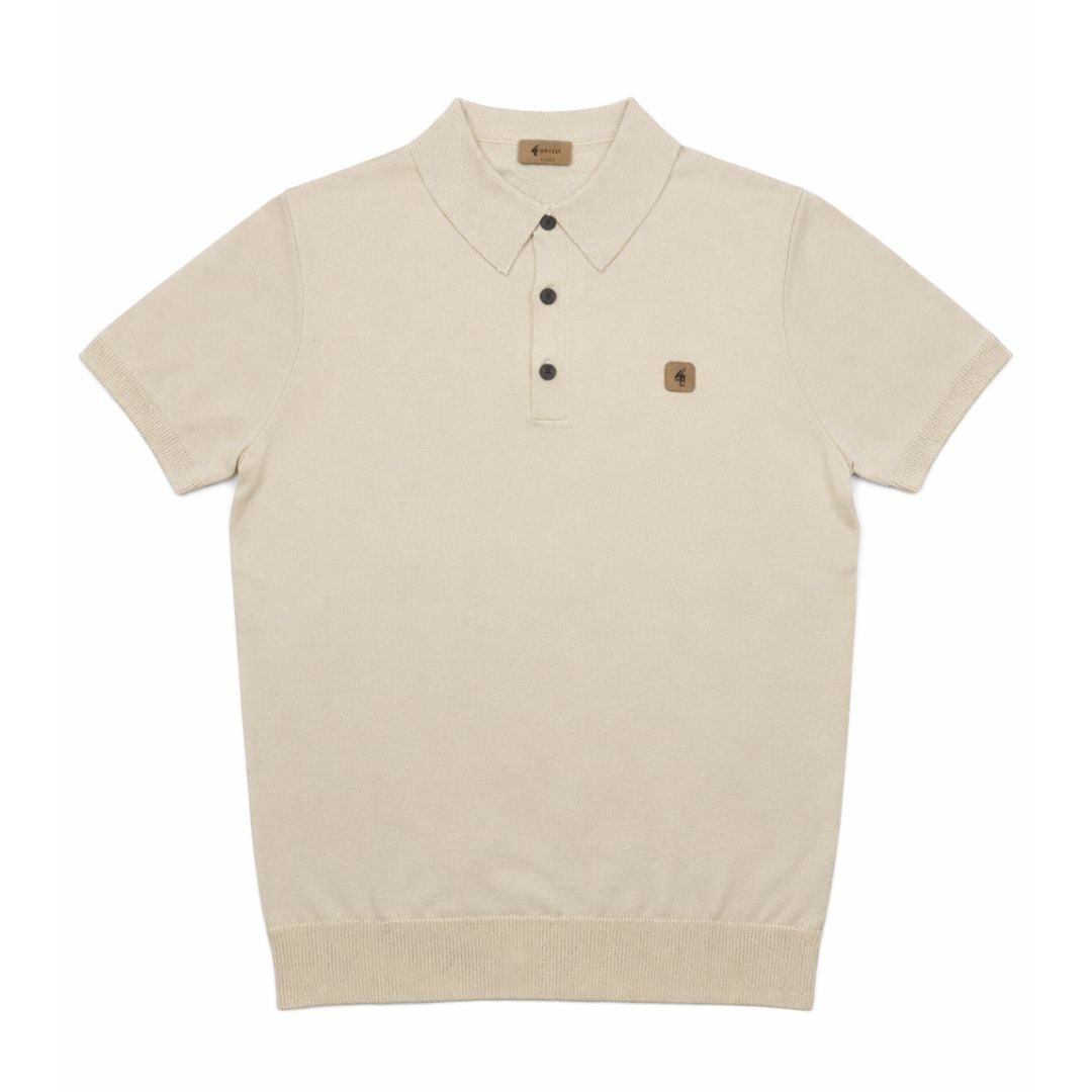 Gabicci Vintage Jackson Cream Polo Shirt