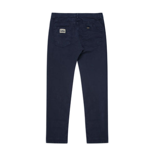 Lois Navy Cotton Plus Terrace Pant