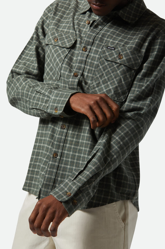 Brixton Ivy Green/Whitecap Bowery LW Ultra Flannel image 1