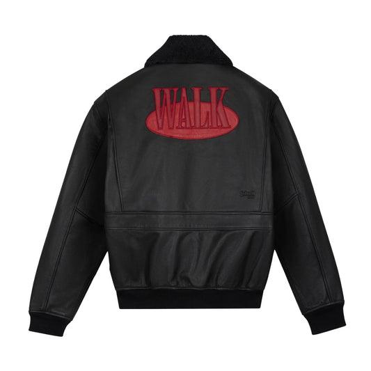Walk in Paris X Schott NYC Onyx flight jacket