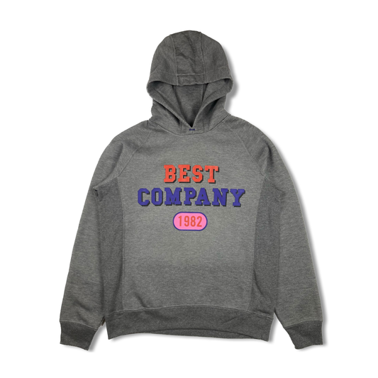 Best Company Grey Melange 1982 Oversized Fleeced Hoodie image 0