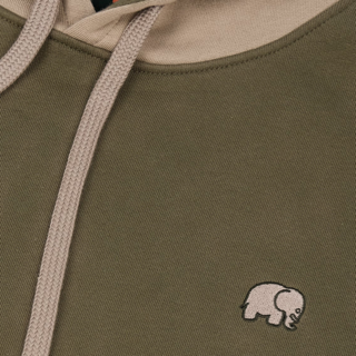 Trendsplant Organic Color Block Hoodie Gothic Olive image 1