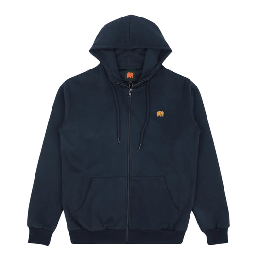 Trendsplant Organic Essential Zip Hoodie Trendsplant Blue image 0