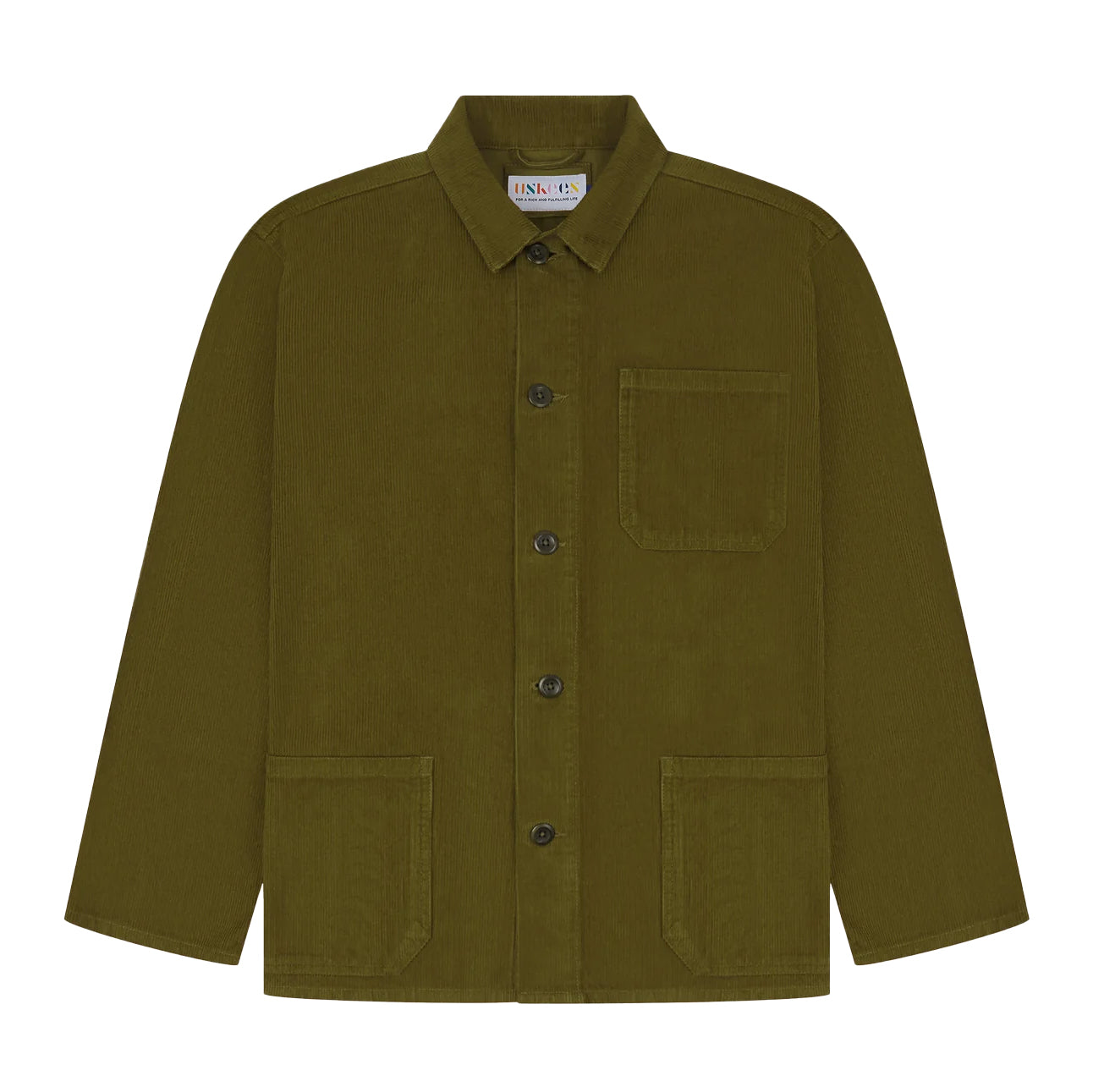 Uskees Woodland Green #3001 Cord Buttoned Overshirt image 0