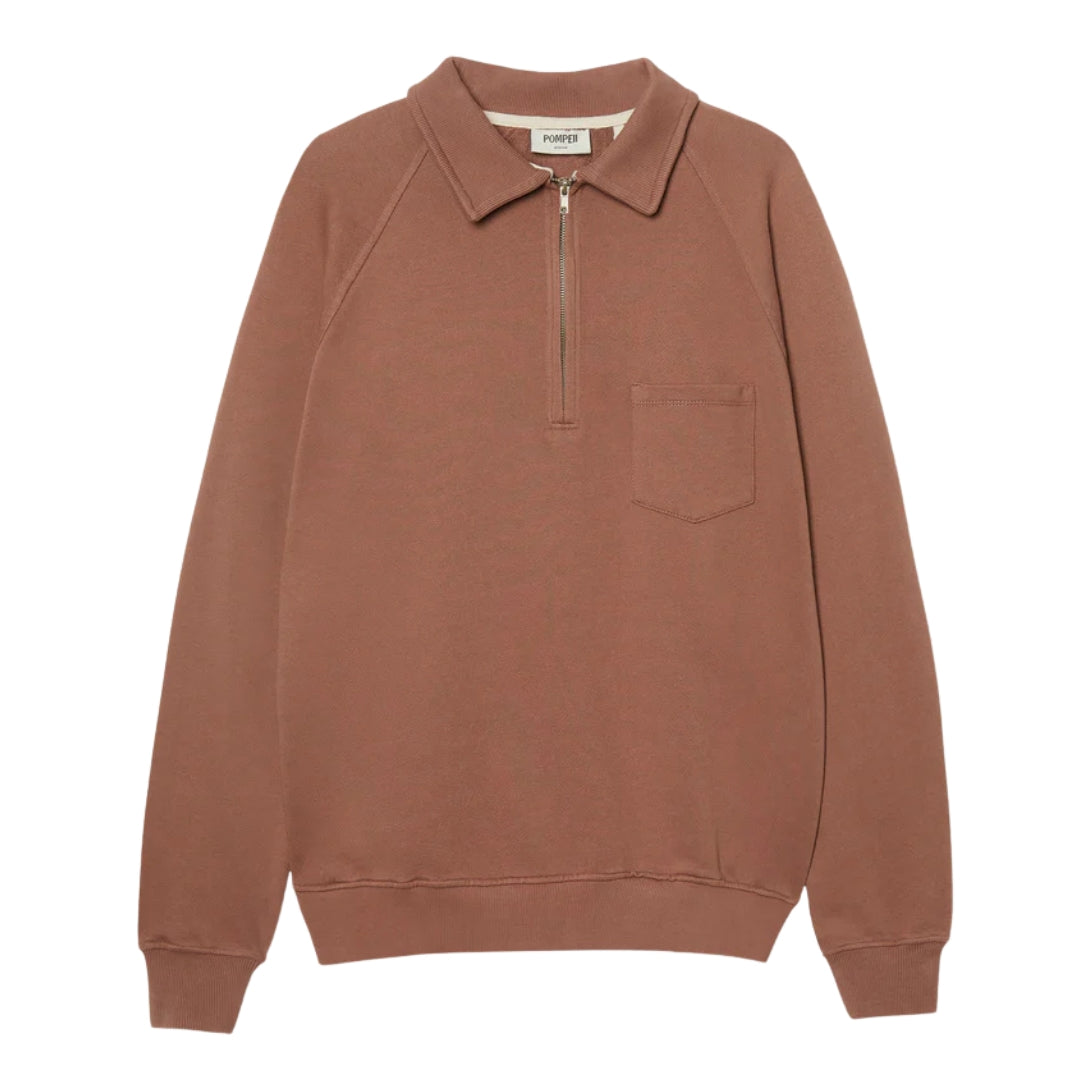 Pocket Zipper Fudge Sweatshirt
