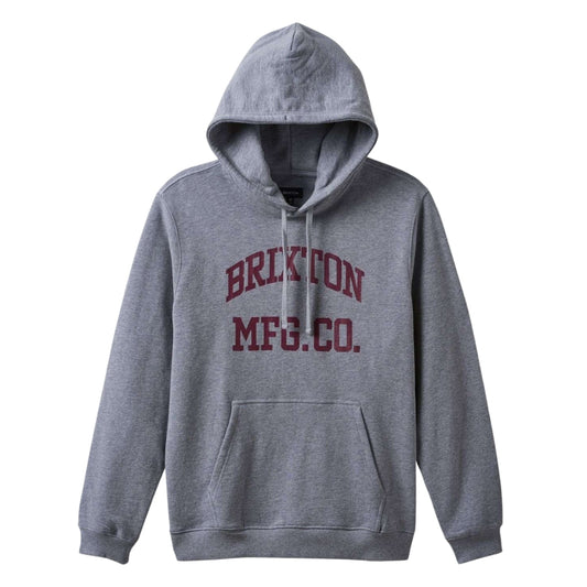 Brixton Heather Grey Varsity Broken In Hoodie image 0