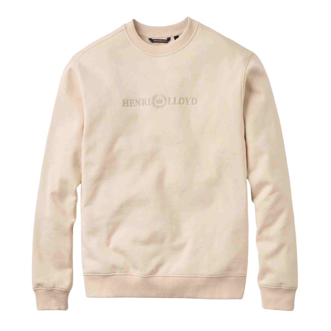 Henri Lloyd Lytham Crew Neck Sweat - Oyster Beige image 0