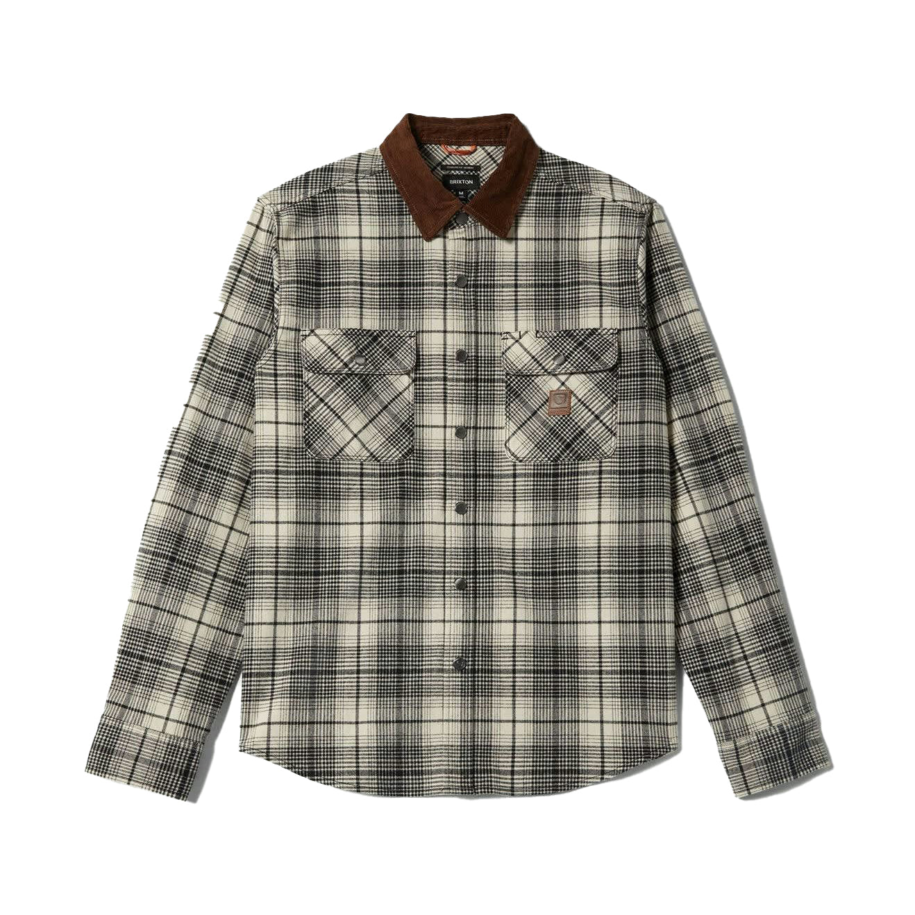 Brixton Builders Off White/Black Bowery  Flannel Shirt image 0