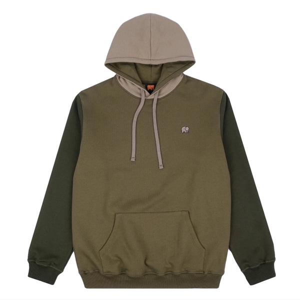 Trendsplant Organic Color Block Hoodie Gothic Olive image 0
