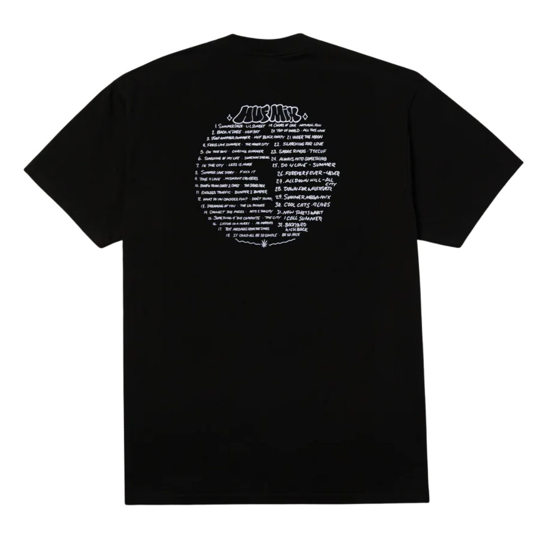 HUF Playlist T-Shirt Black image 1