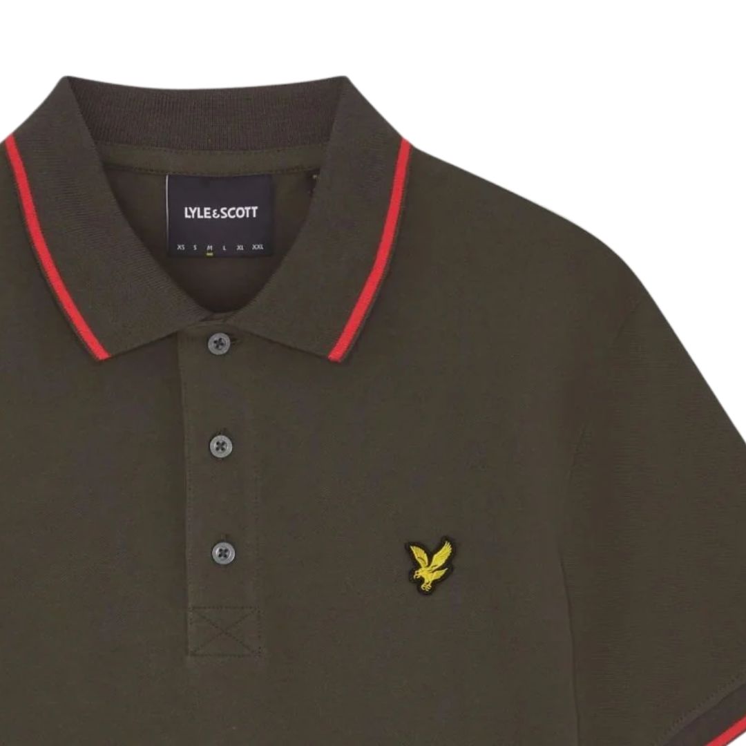 Lyle & Scott Soft Black Tipped Polo Shirt image 1