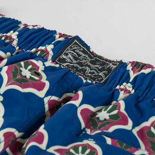 Pompeii Handpainted Klein Tile Swim Trunks image 1