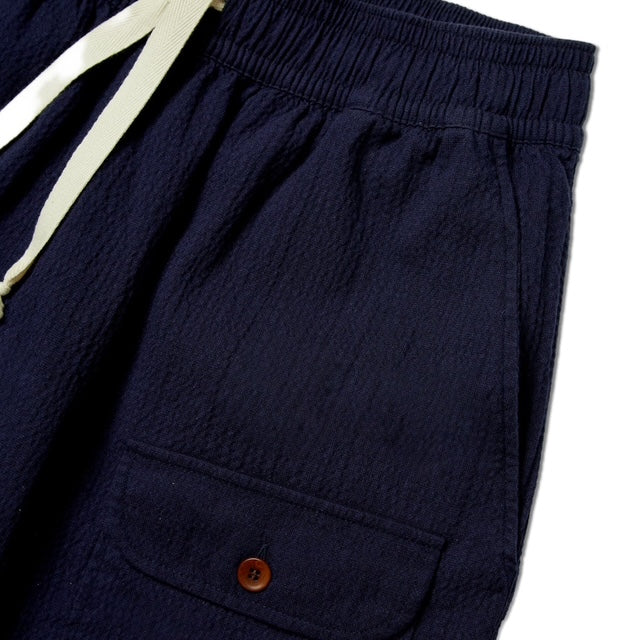 Pompeii Cargo Seersucker Shorts Navy image 1