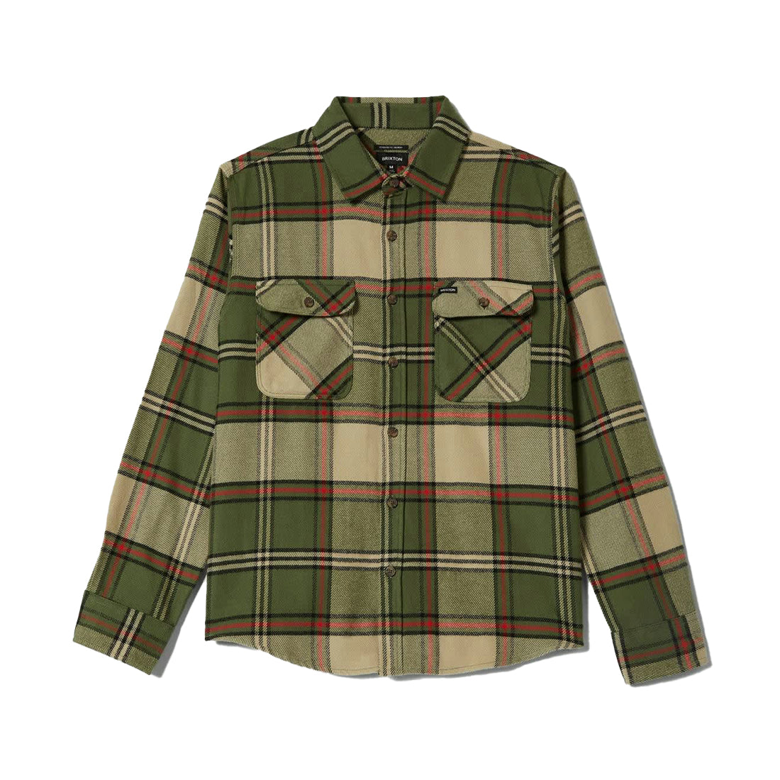 Brixton Wild Green/Elm/Adrenaline Rush Bowery L/S Flannel Shirt image 0