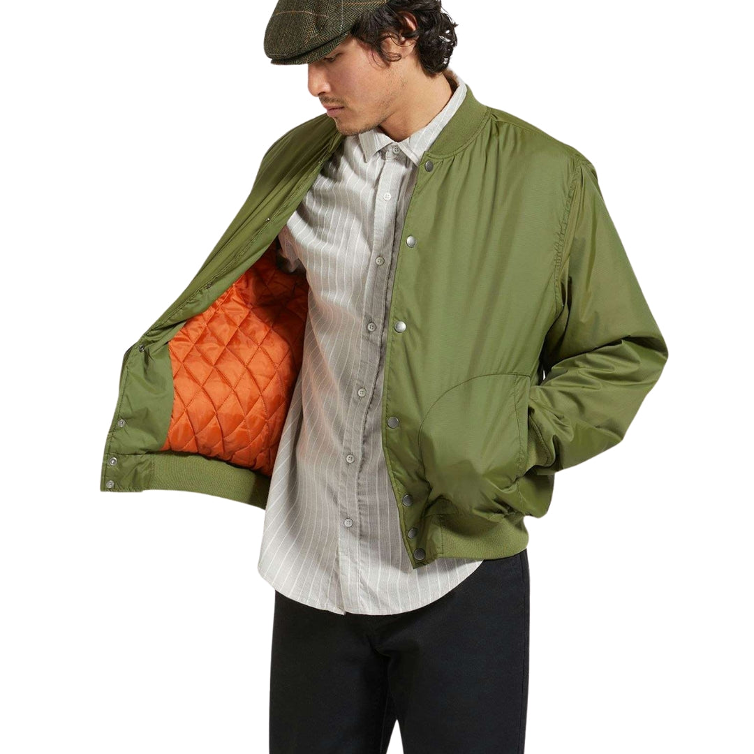 Brixton Cypress Green Dillinger Flight Bomber Jacket image 1