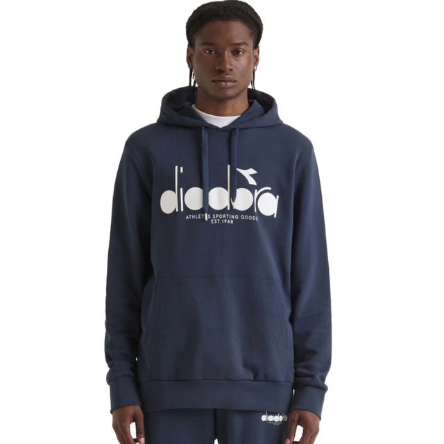 Diadora Hoodie Logo Blue Denim image 2