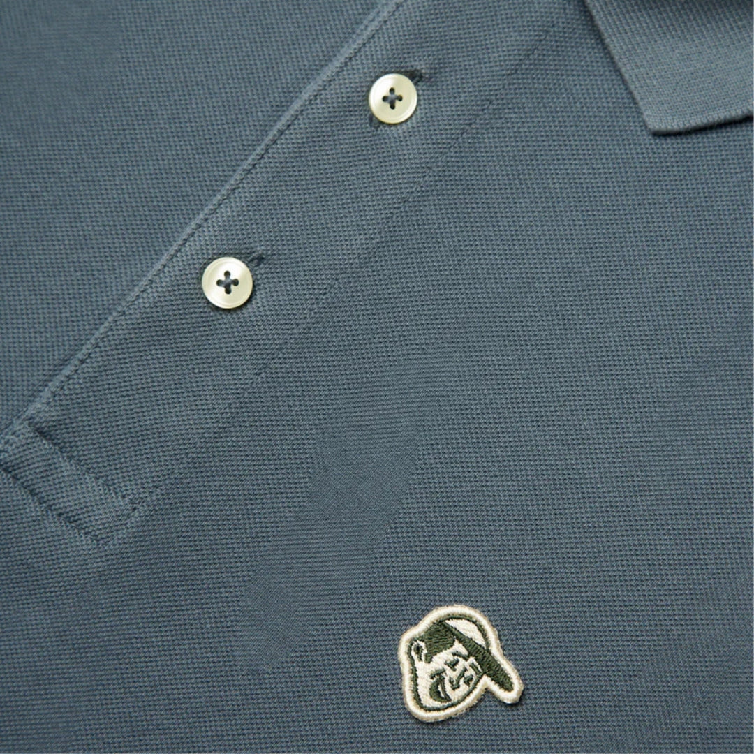Pompeii Steel Blue Emilio Pique Polo image 1