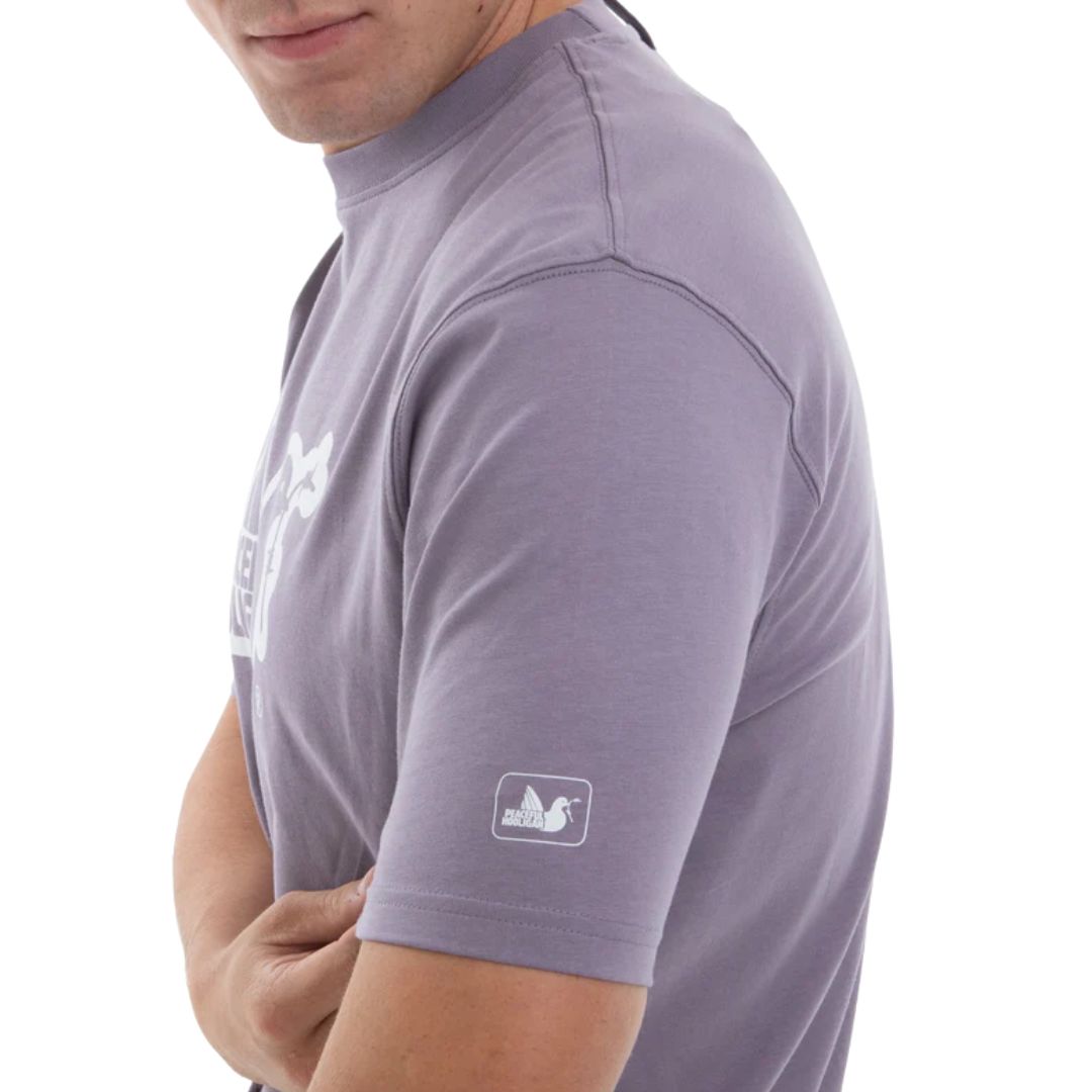 Peaceful Hooligan Outline MauveT-Shirt image 1