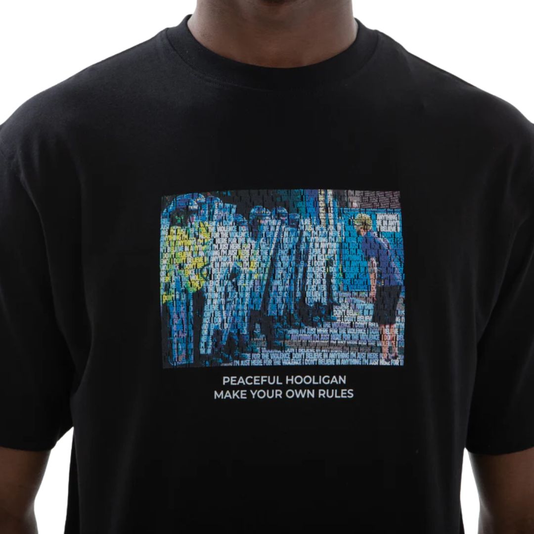 Peaceful Hooligan Stand Off Black T-Shirt image 2