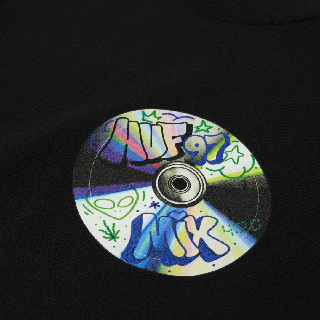 HUF Playlist T-Shirt Black image 2