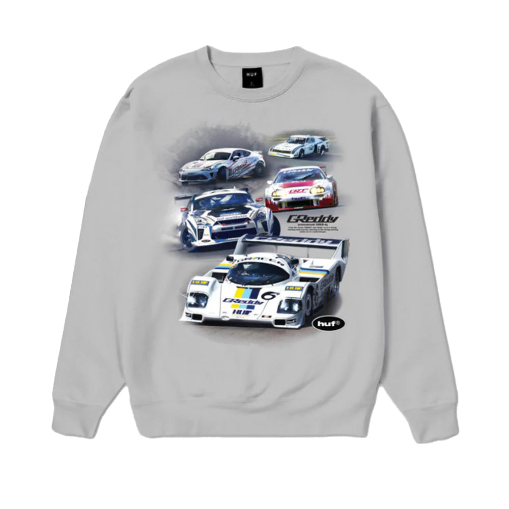 Greddy Showcase Heather Grey Crewneck Sweatshirt