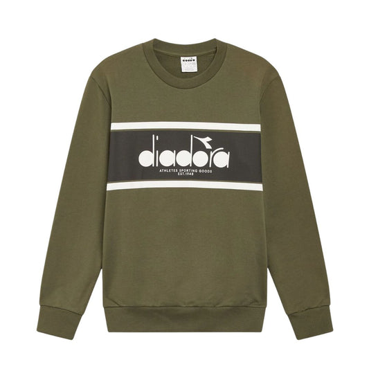 Diadora Green Rifle Crew Logo Sweatshirt image 0