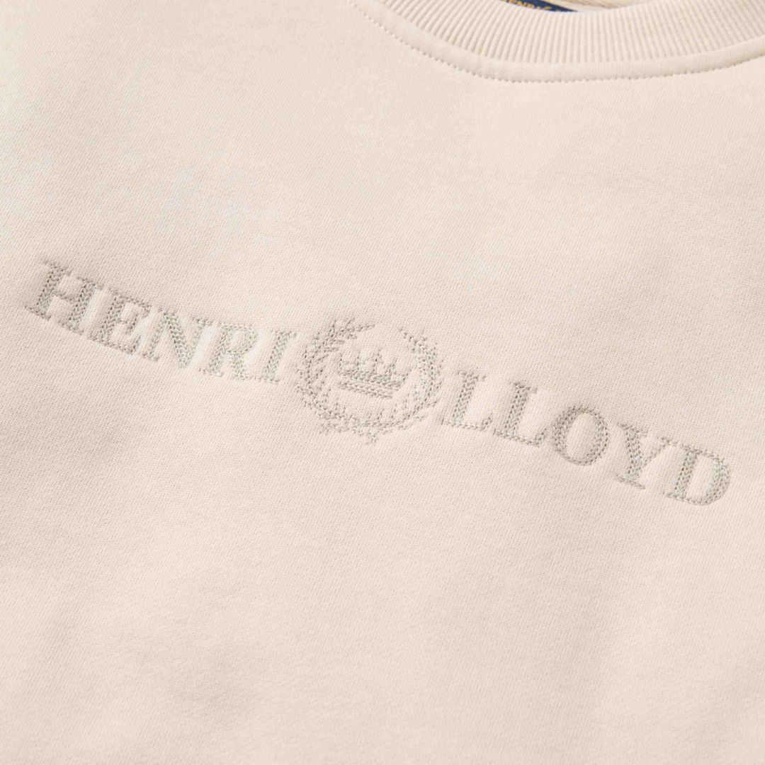 Henri Lloyd Lytham Crew Neck Sweat - Oyster Beige image 2