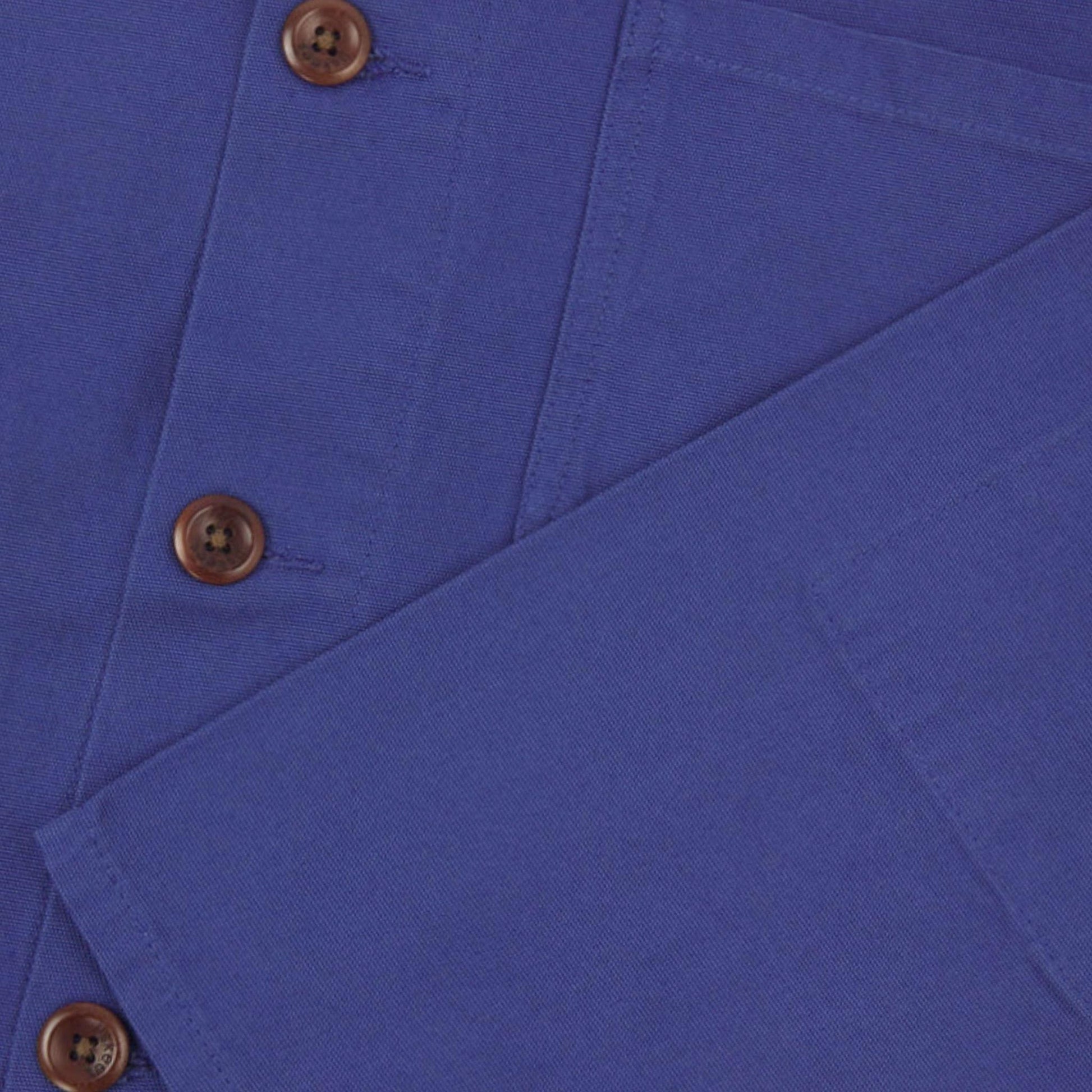 Uskees #3001 Buttoned Overshirt Ultra Blue image 2