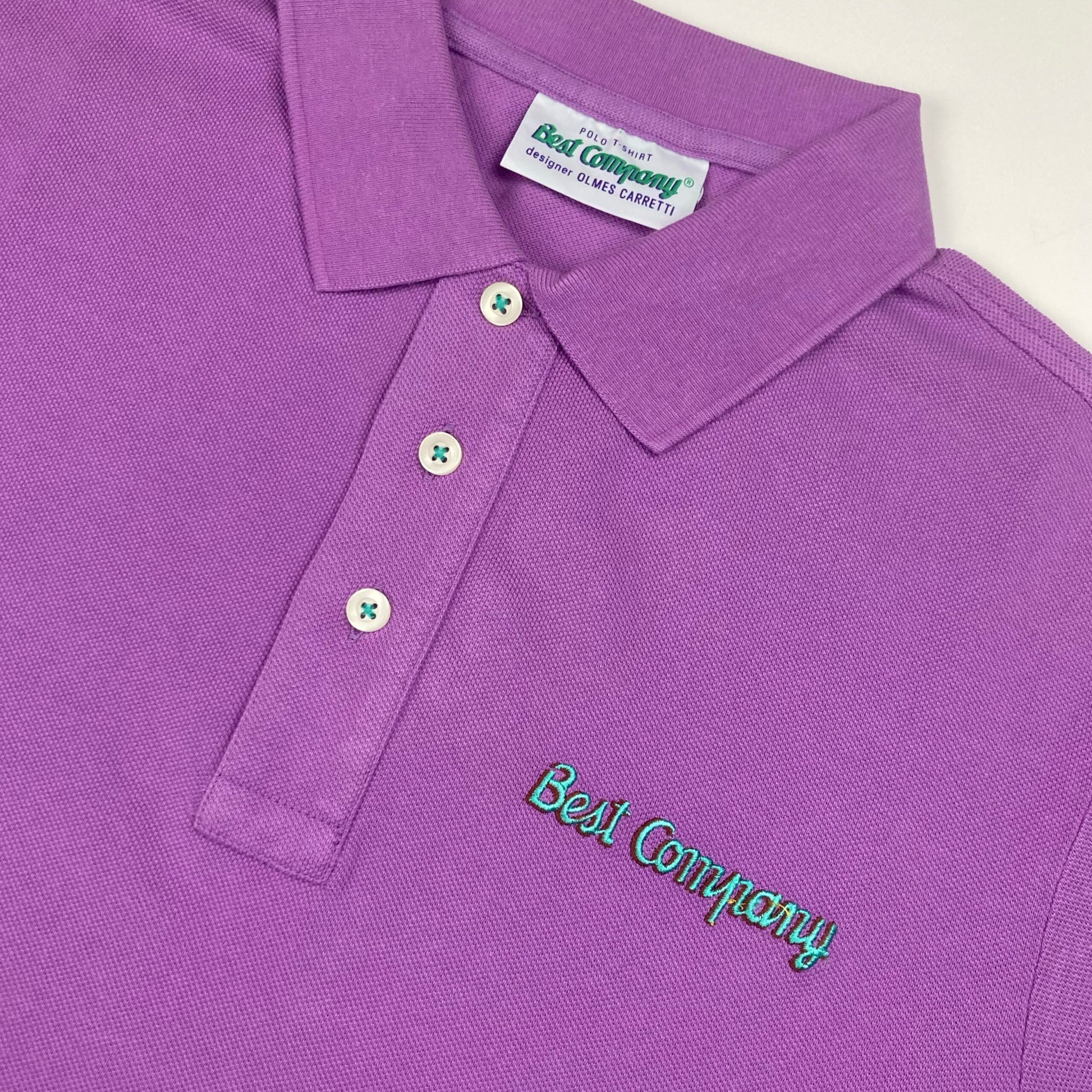 Best Company Vintage Lilac Cotton Polo Shirt image 1