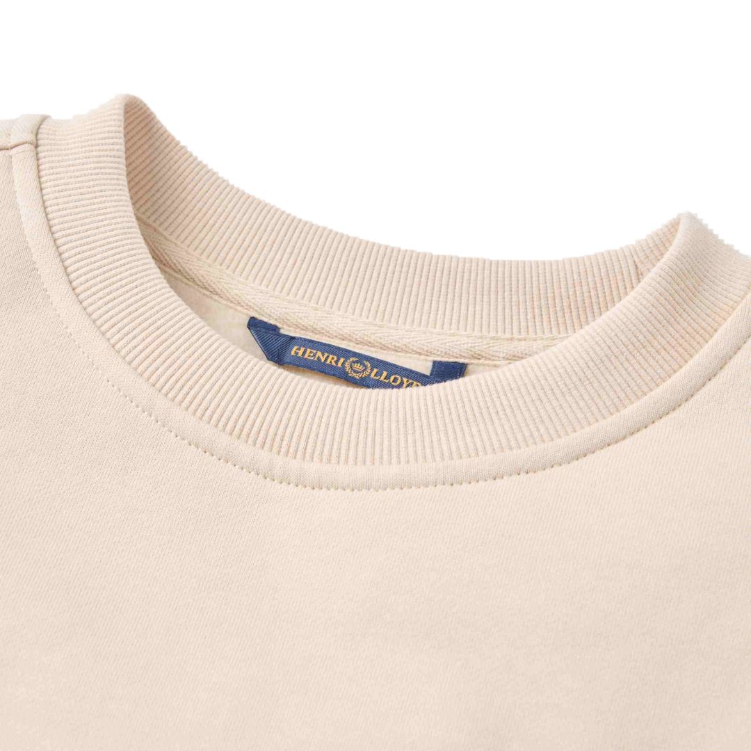 Henri Lloyd Lytham Crew Neck Sweat - Oyster Beige image 1