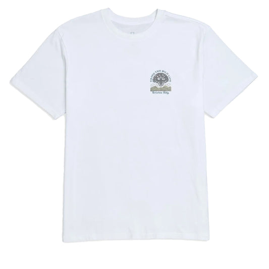 Brixton White Mercy Short Sleeve Standard T-Shirt image 0