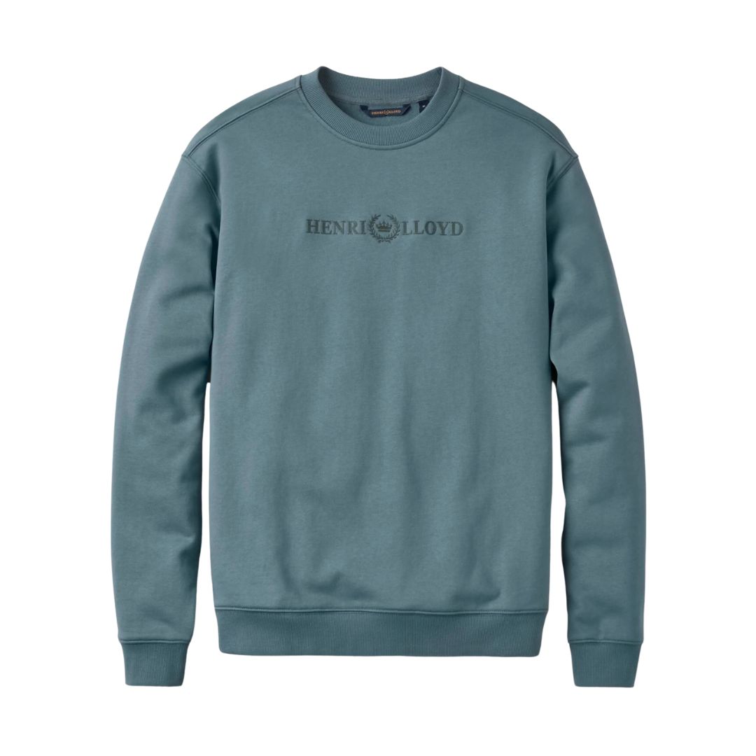Henri Lloyd Lytham Crew Neck Sweat - Sea Spray Blue image 0