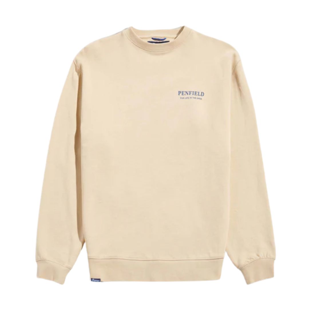 Penfield Brown Rice Circle Riverview Crew Sweatshirt image 0