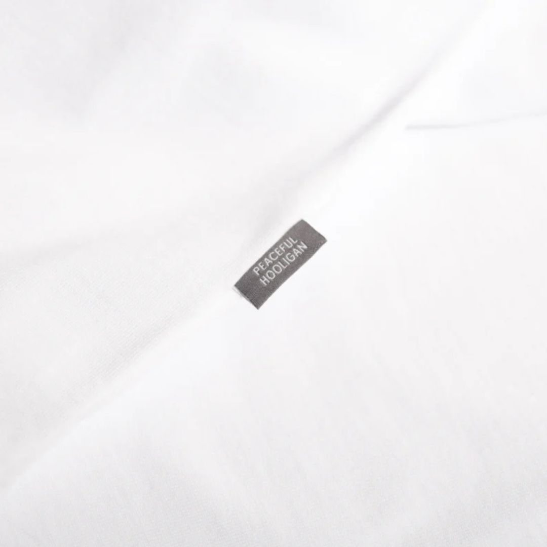 Peaceful Hooligan White Outline T-Shirt image 2