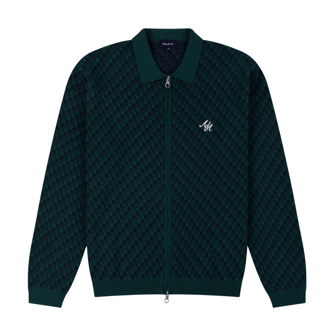 Alma De Ace Rezio Green Knitted Jacket