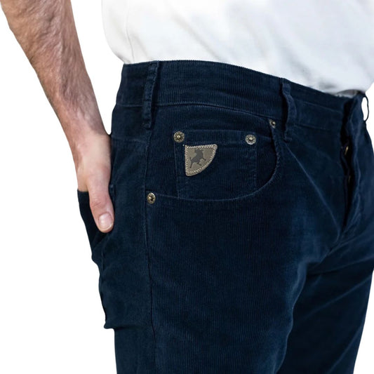 Lois Sierra Thin Corduroy Navy Trouser