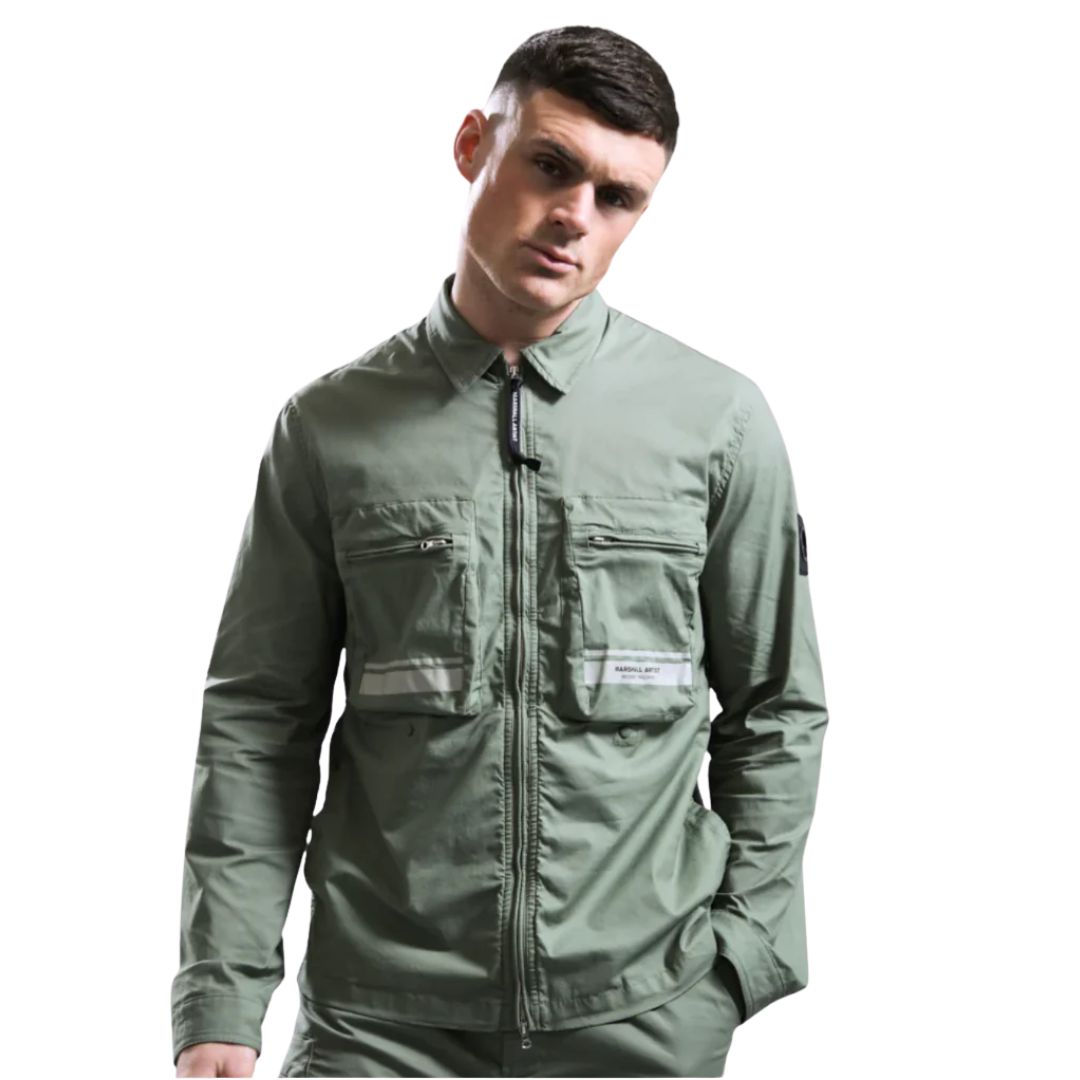 Marshall Artist Seafield Sage Overshirt