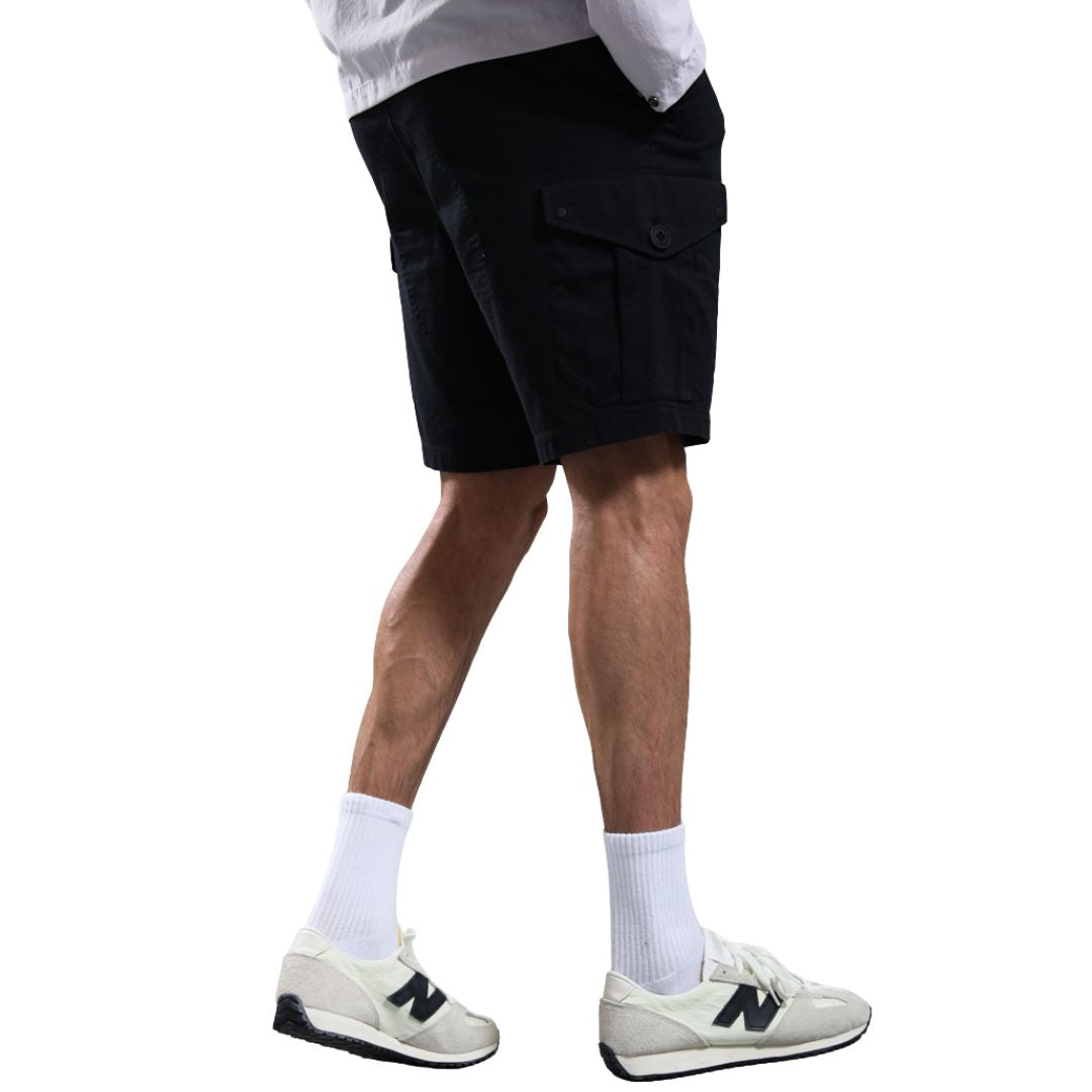 Marshall Artist Ainsdale Black Cargo Shorts
